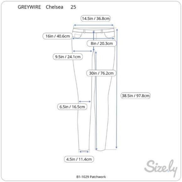 Greywire Patchwork Skinny Jeans - Picture 3 of 9